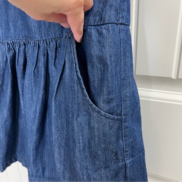 Hanna Andersson Girls Denim Dress, Size 8 (130 CM) - Picture 6 of 9